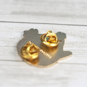 Metal Enameled Pin - Axolotl Tea