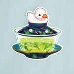 Vinyl Sticker (Transparent) - Gaiwan - Duck Green Tea