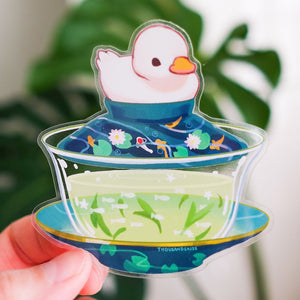 Vinyl Sticker (Transparent) - Gaiwan - Duck Green Tea