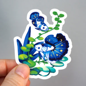 Vinyl Sticker (Transparent) - Midnight Half Moon Bettas