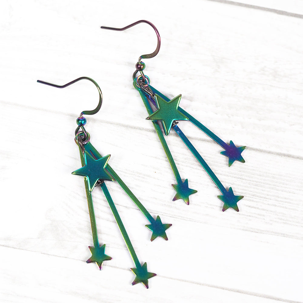 Aurora Borealis Falling Stars Earrings