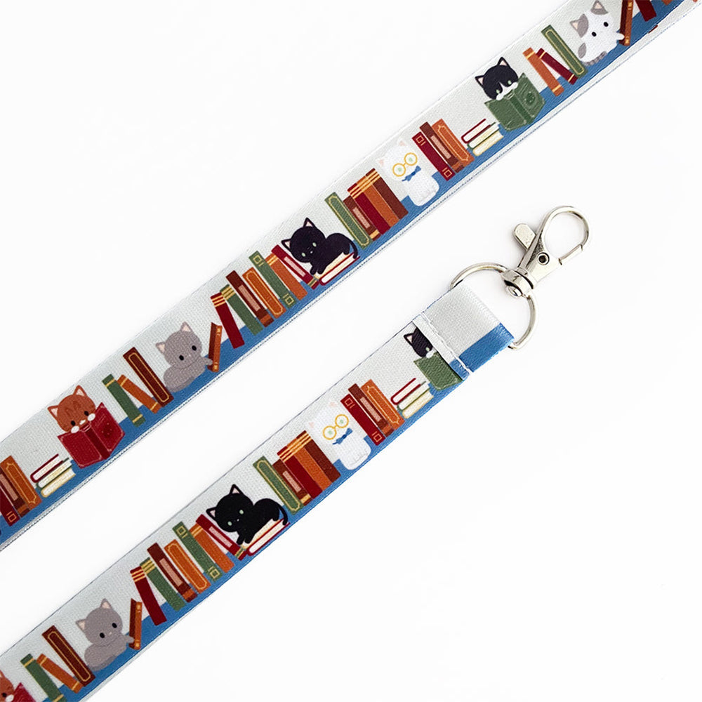 
            
                Load image into Gallery viewer, Book Cats Lanyard
            
        