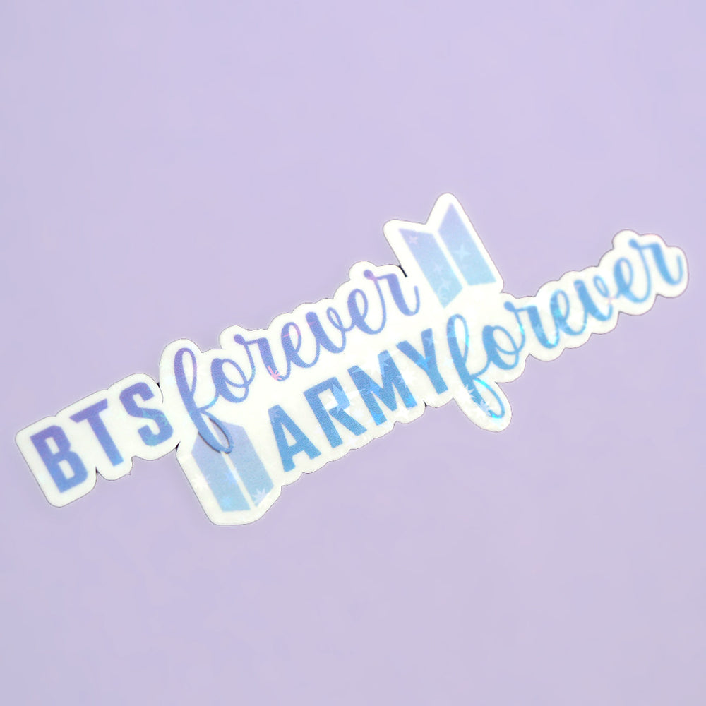 Sparkle Sticker - BTS Forever ARMY Forever