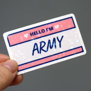 Sparkle Sticker - BTS Hello I'm ARMY