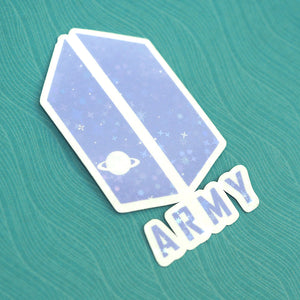 Sparkle Sticker - BTS ARMY Shield