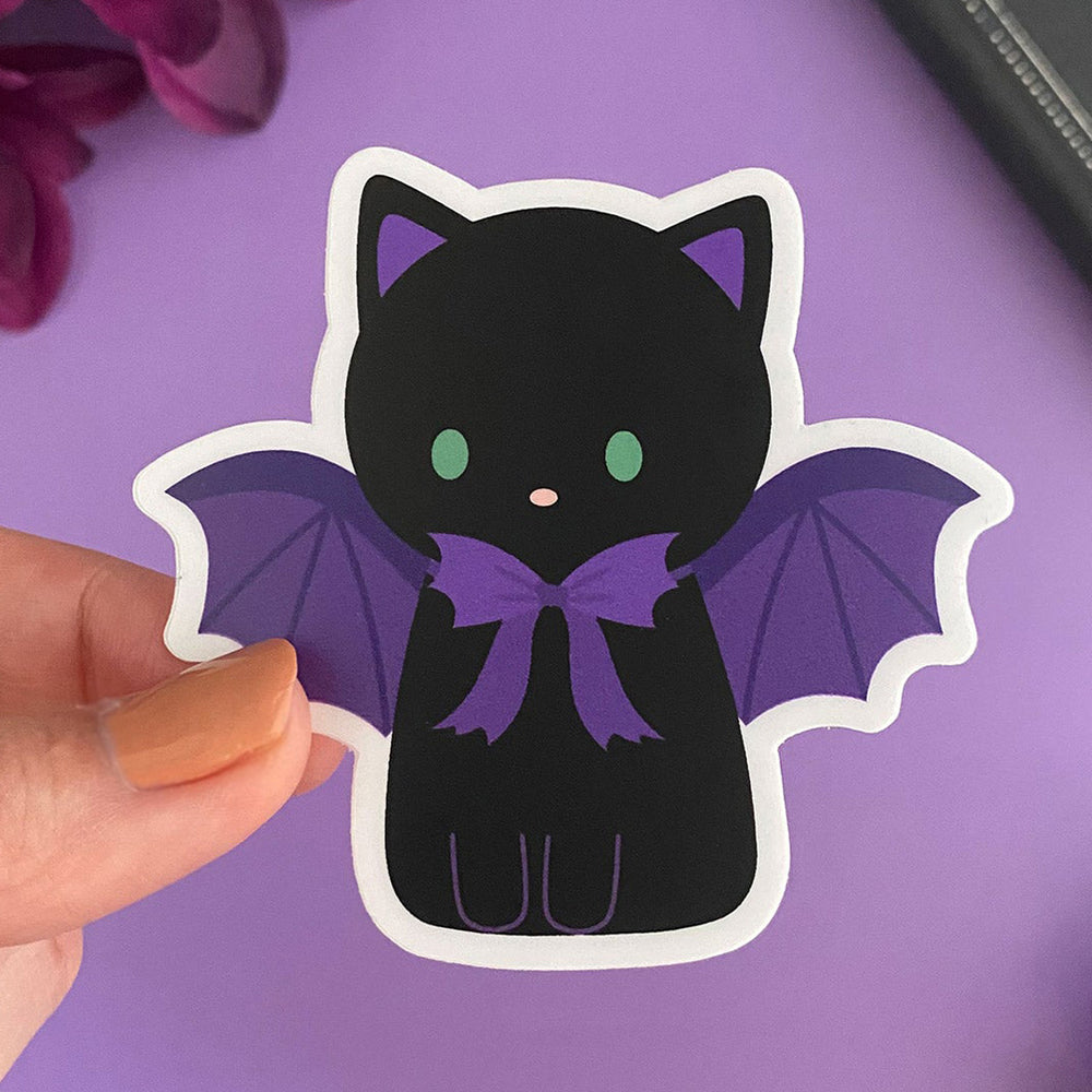
            
                Load image into Gallery viewer, Bat Cat - Vinyl Sticker
            
        