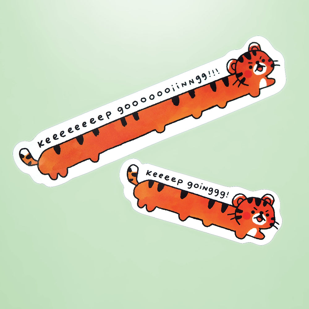 Keep Going! Long Tiger - Vinyl Sticker