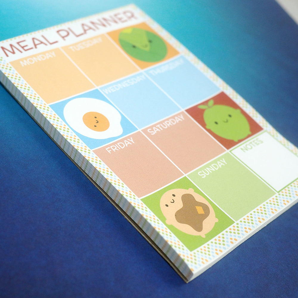 Happy Food - Magnetic Meal Planner Notepad