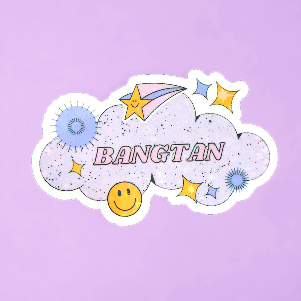 Sparkle Sticker - Retro BTS Bangtan