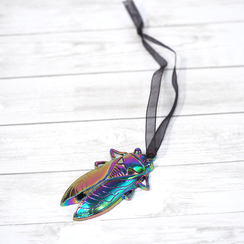 Giant Cicada - Iridescent Rainbow Ornament