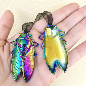 Giant Cicada - Iridescent Rainbow Ornament