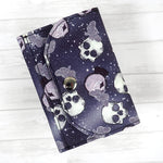 Handmade Mini Skulls Wallet - Moths & Crystal Balls