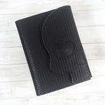 Handmade Skull Notebook Holder - Black on Black