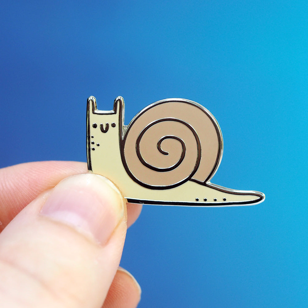 
            
                Load image into Gallery viewer, Happy Snail - Metal Enameled Pin
            
        
