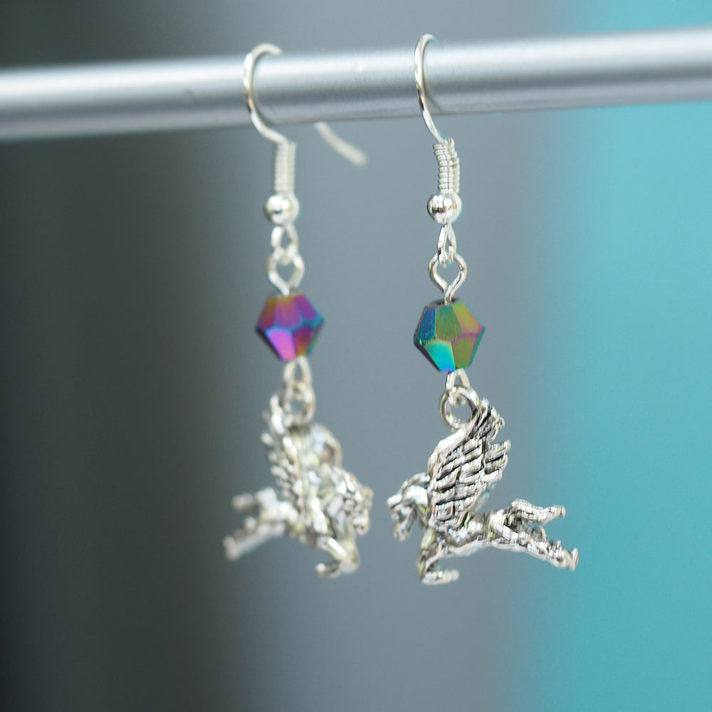 Tiny Pegasus Earrings
