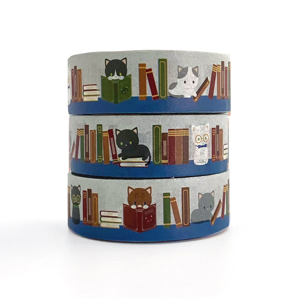 
            
                Load image into Gallery viewer, Washi Tape - Book Cats
            
        