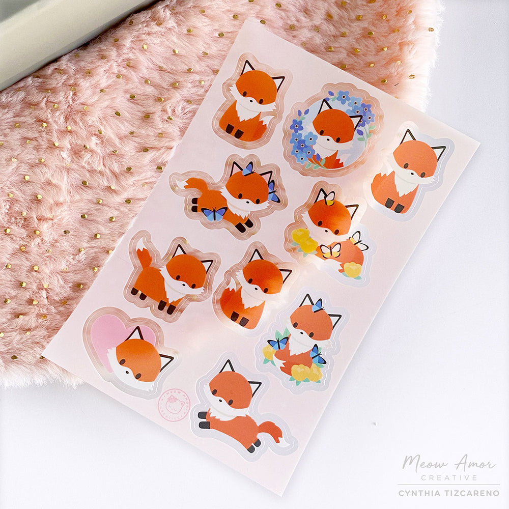 Foxes - Vinyl Sticker Sheet