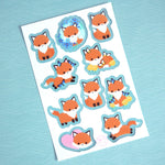 Foxes - Vinyl Sticker Sheet