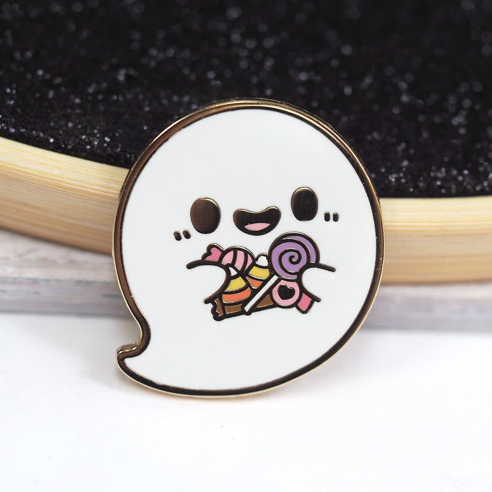 Candy Ghost - Metal Enameled Pin