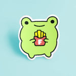 Fries Frog - Vinyl Sticker