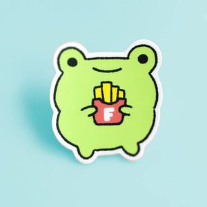 
            
                Load image into Gallery viewer, Fries Frog - Vinyl Sticker
            
        