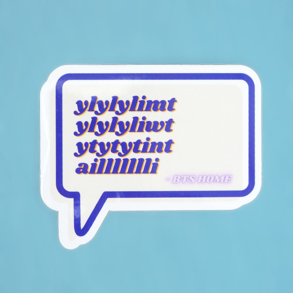 Vinyl Sticker - BTS Home Inspired