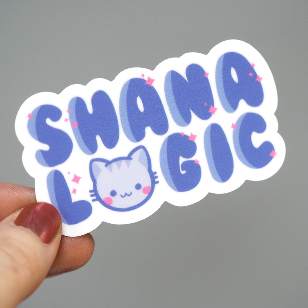 Limited Edition Shana Logic Cat Logo - Vinyl Sticker