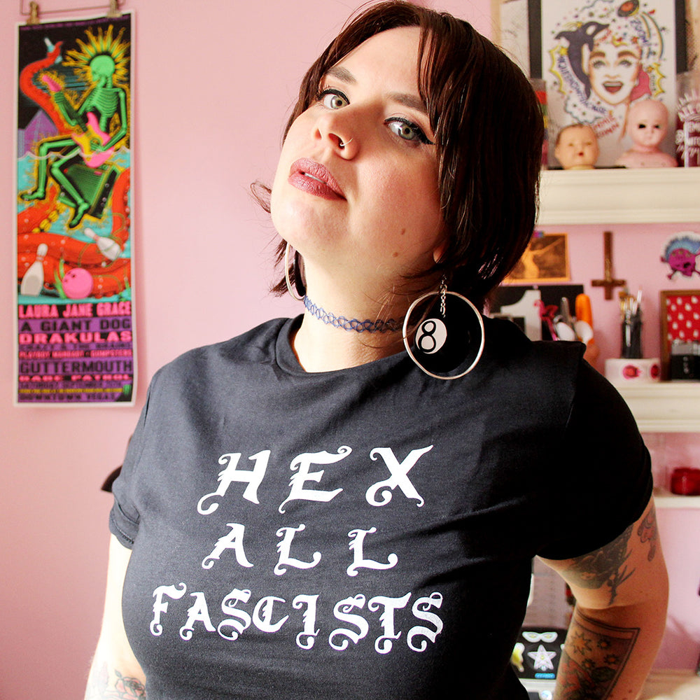
            
                Load image into Gallery viewer, Hex All Fascists - Unisex T-Shirt
            
        