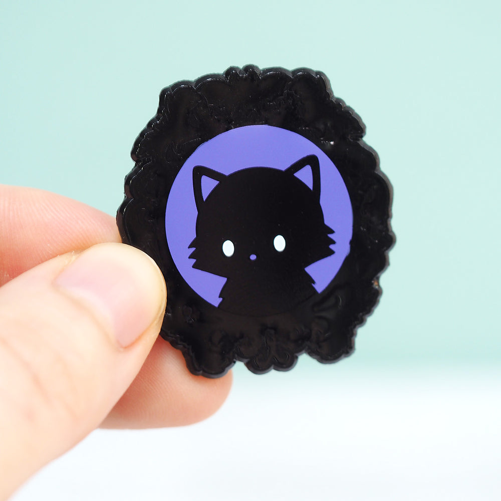 
            
                Load image into Gallery viewer, Gothic Cat - Metal Enameled Pin
            
        