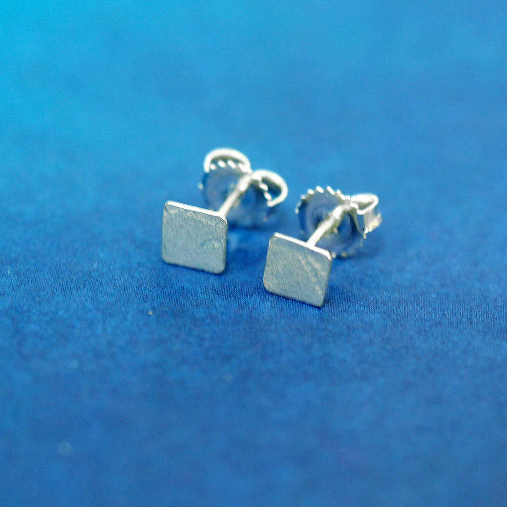 
            
                Load image into Gallery viewer, Sterling Square Stud Earrings
            
        