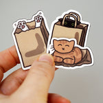 Cats In Bags Magnet Set