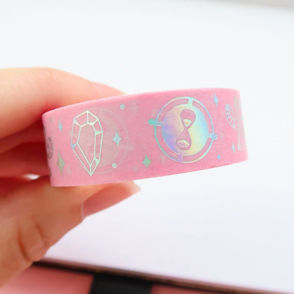 Holographic Silver Washi Tape - Magic Trinkets