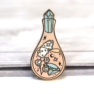 
            
                Load image into Gallery viewer, Creativity Potion - Glitter Metal Enameled Pin
            
        