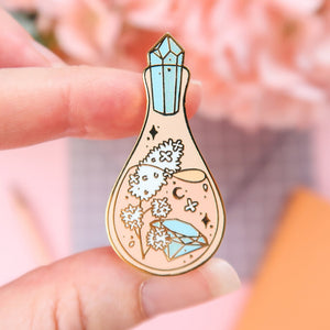 Creativity Potion - Glitter Metal Enameled Pin