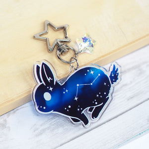 
            
                Load image into Gallery viewer, Constellation Bunny - Keychain / Keyring
            
        