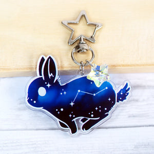 Constellation Bunny - Keychain / Keyring