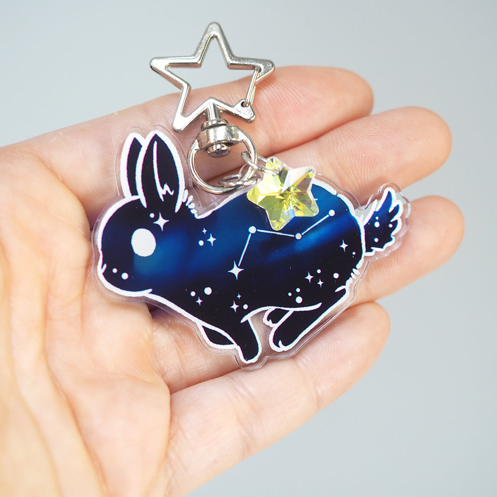 
            
                Load image into Gallery viewer, Constellation Bunny - Keychain / Keyring
            
        