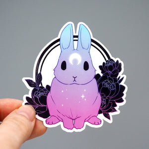 
            
                Load image into Gallery viewer, Vinyl Sticker (Transparent) - Morning Star Bunny
            
        