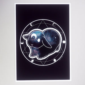 Signed Fine Art Print - Dark Cosmic Bunny