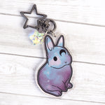 Cosmic Bunny (Light) - Keychain / Keyring