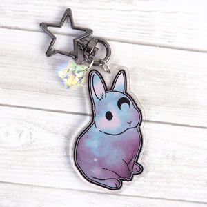 
            
                Load image into Gallery viewer, Cosmic Bunny (Light) - Keychain / Keyring
            
        