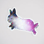 Asexual Pride Sparkle Bunny - Vinyl Sticker