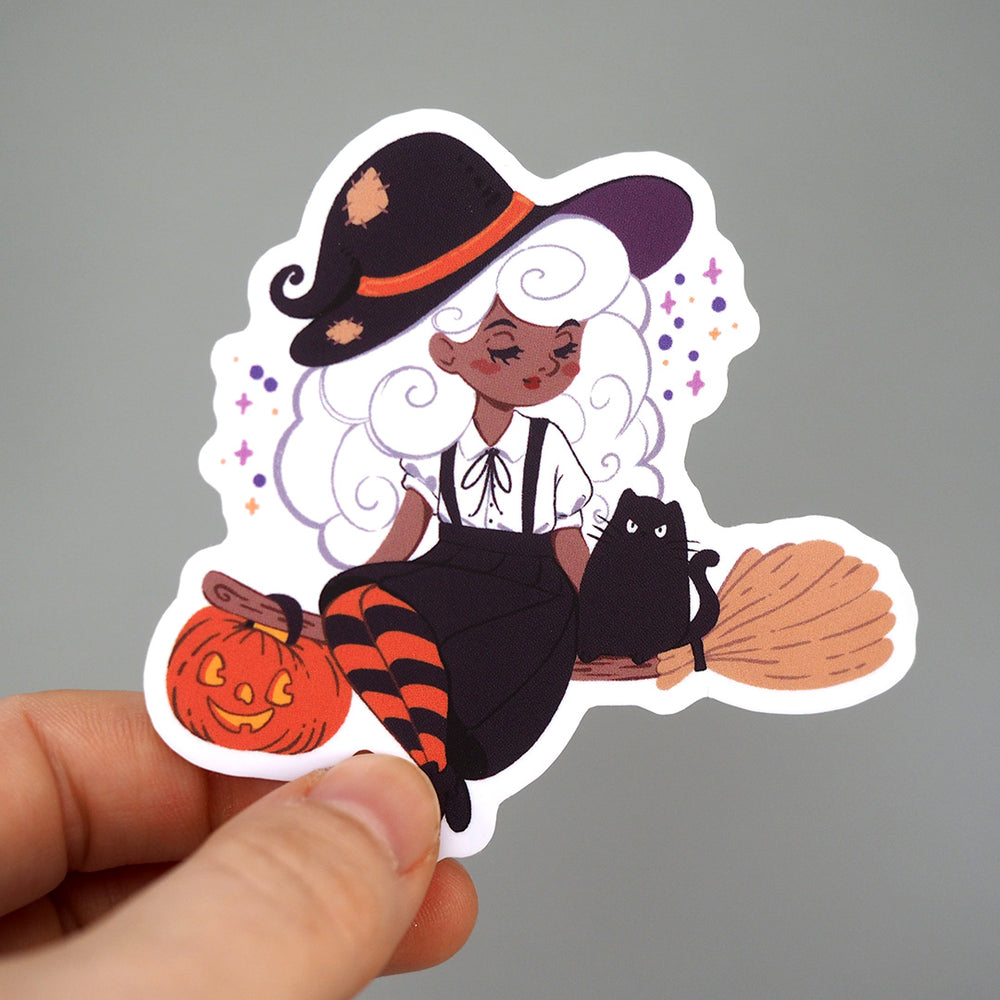 Black Girl Magic Witch - Vinyl Sticker
