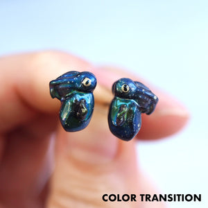 
            
                Load image into Gallery viewer, MOOD Changing Nebula Cuttlefish - Stud Earrings
            
        