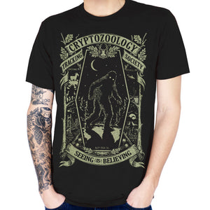 
            
                Load image into Gallery viewer, Cryptozoology Tracking Society Unisex T-Shirt - Glow in the Dark
            
        