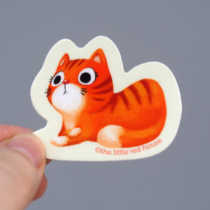 Vinyl Sticker - Orange Tabby Cat