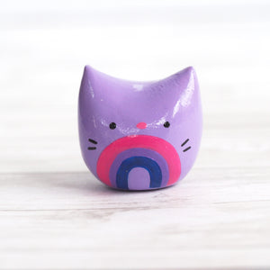 Rainbow Pocket Kitty! Figurine - Bisexual