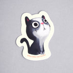 Vinyl Sticker - Grey Cat