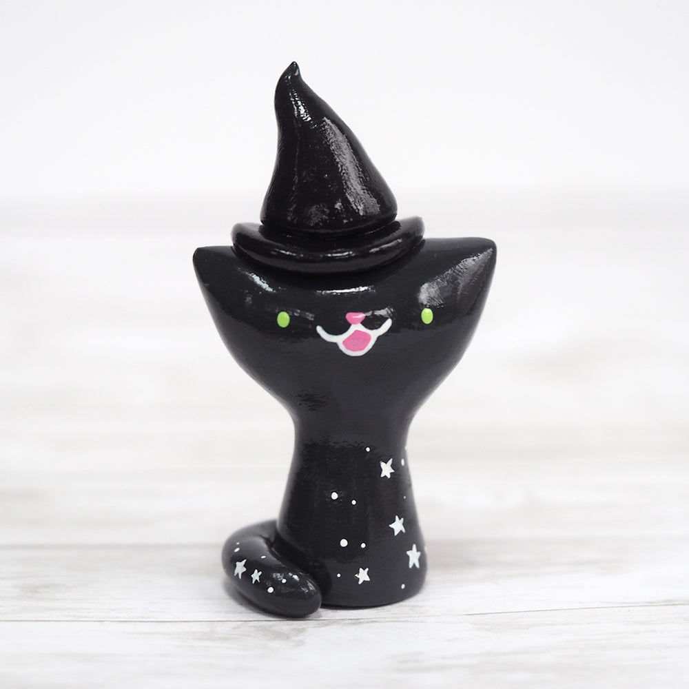 Starry Witch Cat Figurine