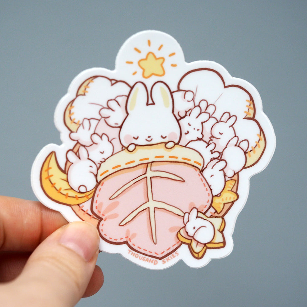 Vinyl Sticker - Sleeping Bunnies